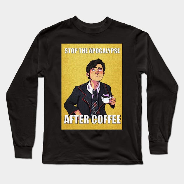 AFTER COFFEE Long Sleeve T-Shirt by giuliarenzi